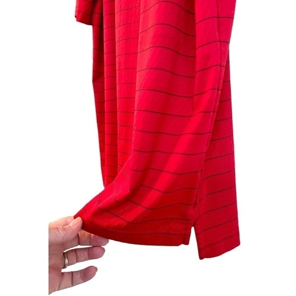 CALLAWAY OPTI-DRI MENS GOLF POLO SHIRT. RED WITH THIN BLACK STRIPE. SIZE M - Picture 5 of 6